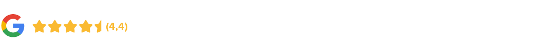 4,4 sterren op Google Reviews 4,4 sterren op Google Reviews